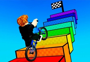 Obby But You're On a Bike