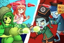 Plant Girl Zombie Defense