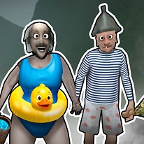 Granny In Sauna