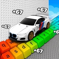 Obby: Supercar Race on a Giant Keyboard